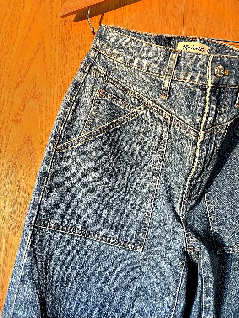 Madewell The Perfect Vintage Wide-Leg Jean: Patch-Pocket Edition Size 27 - Picture 4 of 6